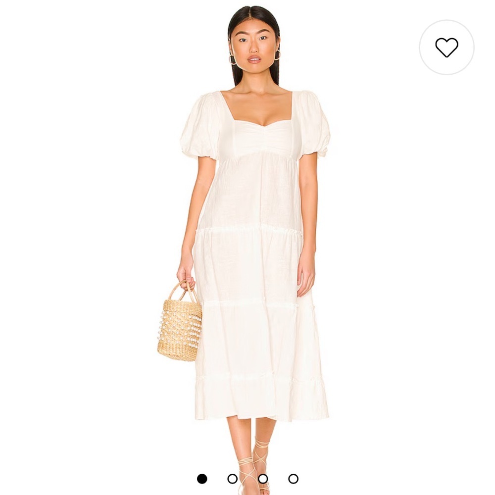 Show Me Your MuMu Cream Midi Dress